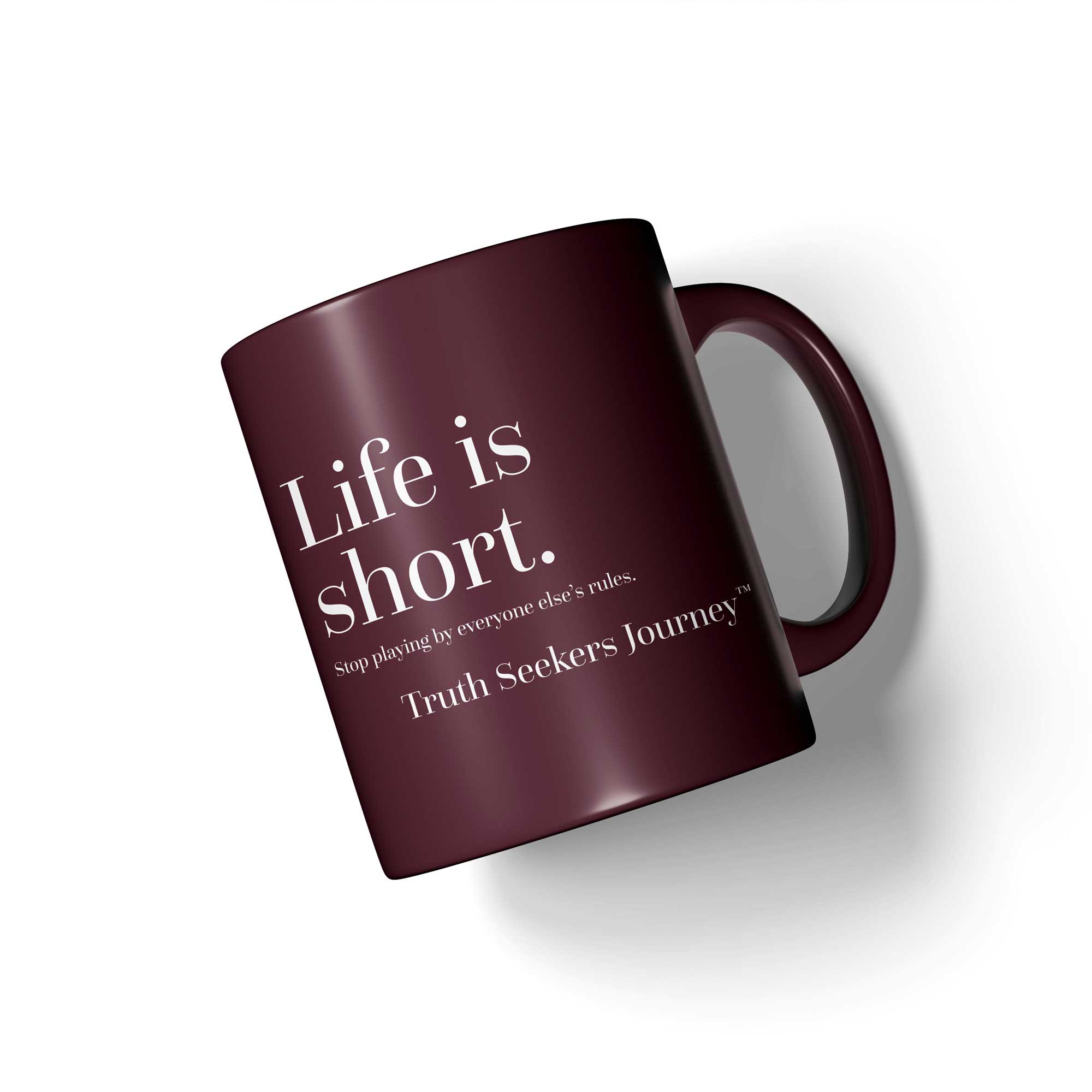 Life is Short Coffee Mug by Snooty Fox Fotografique - Pixels
